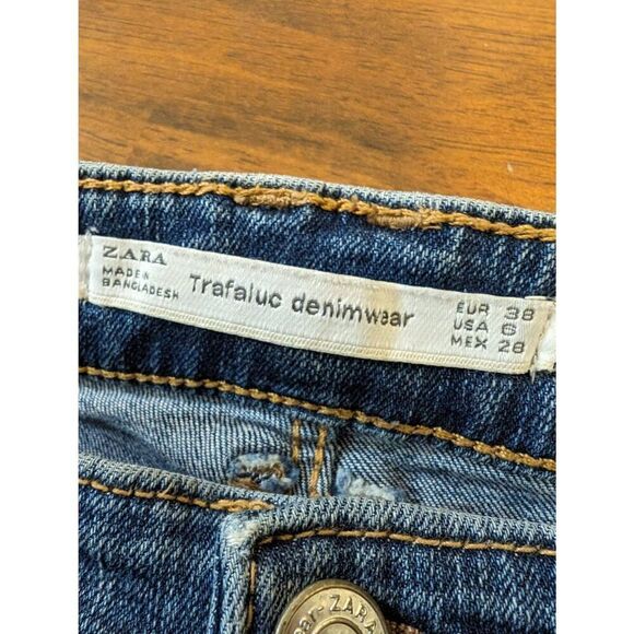 Zara Trafaluc Skinny Jeans Women Size 6 - Picture 4 of 4